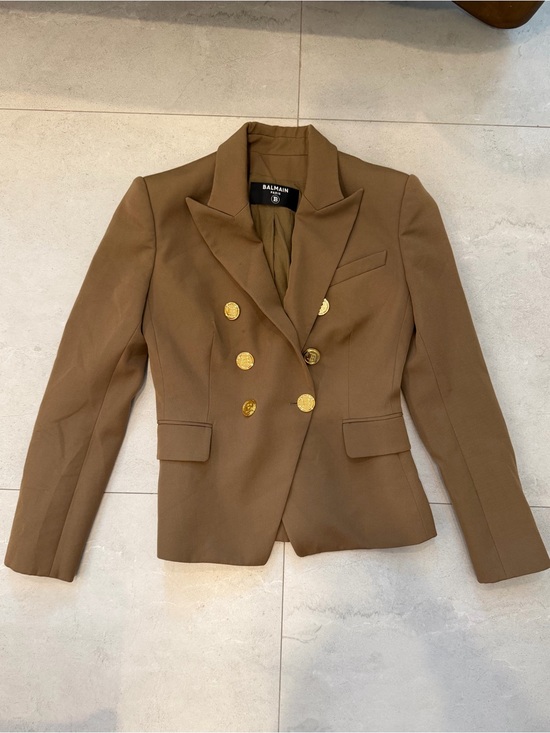 Balmain Jackets & Blazers - BALMAIN Paris Camel Double Breasted Blazer Size FR 38 / Fits like a Small
